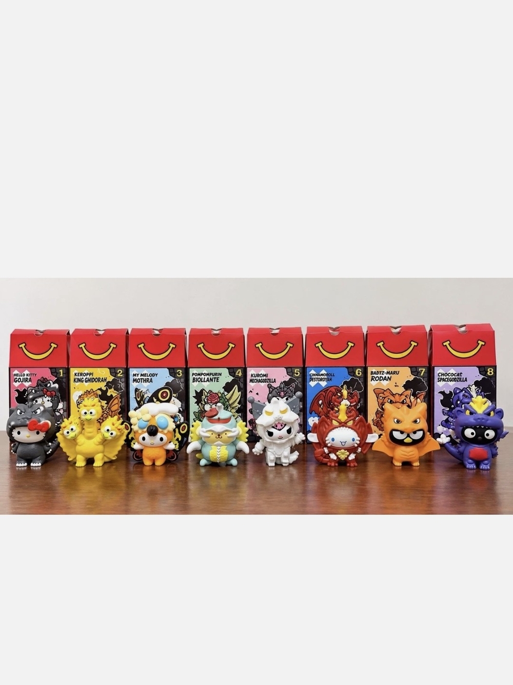 Hello Kitty X Godzilla Complete Set